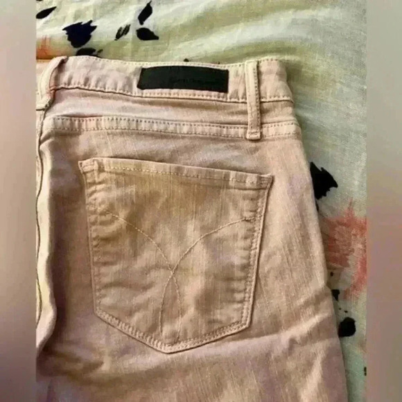 Calvin Klein Cropped Skinny Ankle Jeans Women's Size 2 Rose Quartz - Picture 5 of 8